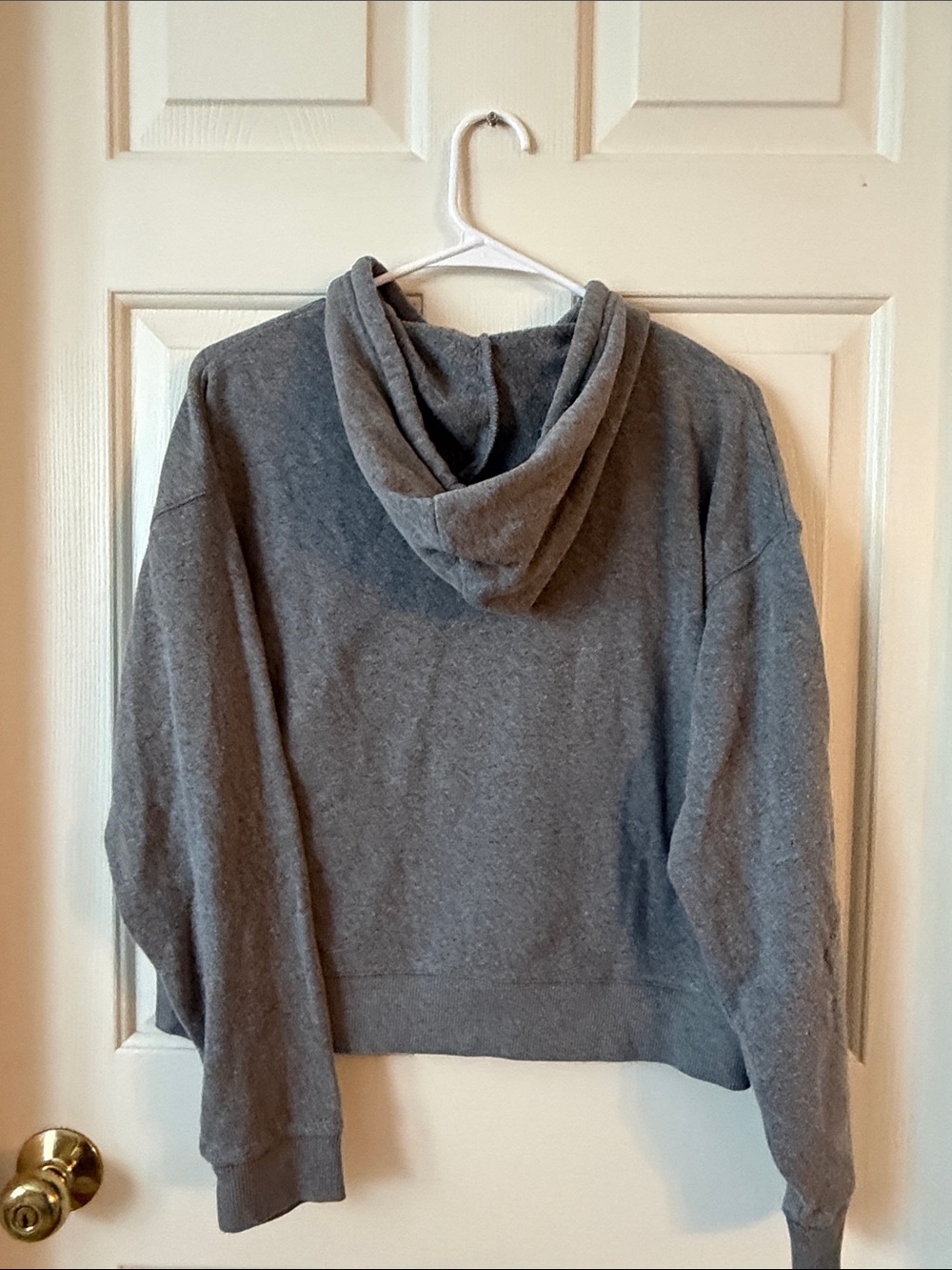 Champion Women's Gray Hoodie with Navy 'WINNIPESAUKEE' Chest Print - Picture 3 of 4